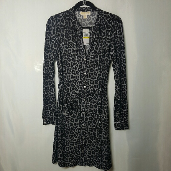 Michael Kors Dress Leppard Print Medium NWT - Picture 2 of 7